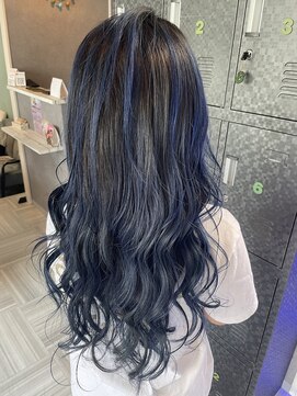 ヘアーディア みどり店(Hair...DiA) 筋感・透明感たっぷりネイビーブルー