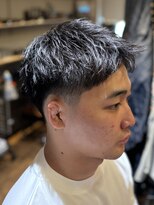 エクファフォーメン(EX-FA FOR MEN) リバースセンターパート/ニュアンスパーマ/ダウンバング/瀬田