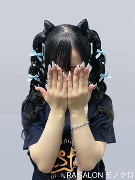 アールエーサロンモノクロ 秋葉原(RA SALON モノクロ) 【推し活ヘアセット】立体リボンツインテール