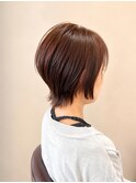 大人ショート/ショートウルフ/こなれ感/30代40代/透明感