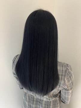 ポロン(polon) ☆セミロングネイビーブラックカラースタイル☆