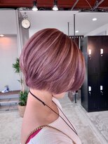 ヘアデザイン ゴドバン(Hair Design Gdobant)&nbsp;ピンク＋ラベンダー＋ハイライト&ローライト