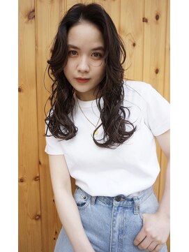 ブゾン(buZon) 【buZonブゾン】ミックスパーマ×艶感ベージュ