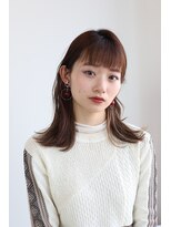 エクリ シセイドウ 麻布十番店(equri×SHISEIDO)&nbsp;ミディアムレイヤー×パッツンバング