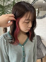ココテラス(coco terrace) インナーカラー/韓国風/前髪カット/ケアブリーチ