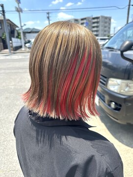 ブランシェ 小牧店(BRANCHE) ミルクティーベージュ × インナーピンクカラー〔西尾〕