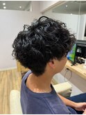波巻きスパイラルパーマ/メンズパーマ/マッシュパーマ