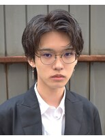 フリーク バーバーショップ 都島店(FREAK BARBER SHOP)&nbsp;黒髪韓国マッシュニュアンスパーマコンマバングセンターパート