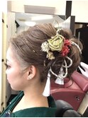 成人式/成人式ヘア/ヘアセット/二十歳の集い/着物