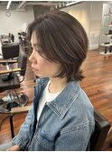 くびれウルフヘア　ハイライト　【#岡山駅#ウルフ#髪質改善】