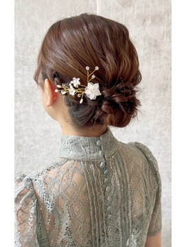 スタイル 横浜(STYLE) 結婚式お呼ばれツインシニヨン／ヘアセット/ふわふわ/アレンジ