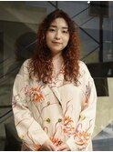 【倉田真希】ハードパーマ　ロングパーマ　前髪なし