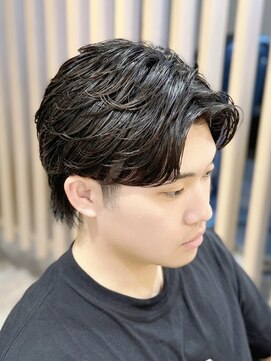 ハレ ヘアサロン(Hale hair salon) Haleブルーブラックフェザーパーマサーフカールニュアンスパーマ