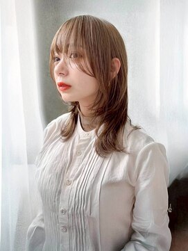 オレロ 国立(olelo) 大人ガーリー/似合わせカット/リバースセンターパート/国立