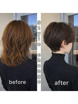 エイミーバイアフロート(amie  by afloat) 後頭部に丸みを出すショートスタイル