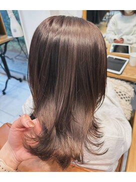 ユニ バイ マグ 長野店(Uni.by Mag) 美髪♪髪質改善カラー大人可愛い艶髪ベージュ