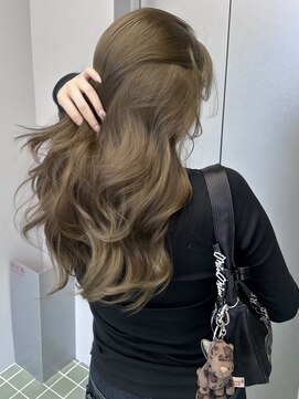 ヌヌ 渋谷 原宿 明治神宮前(nunu) レイヤーカットウルフカットボブグレージュオリーブべージュ