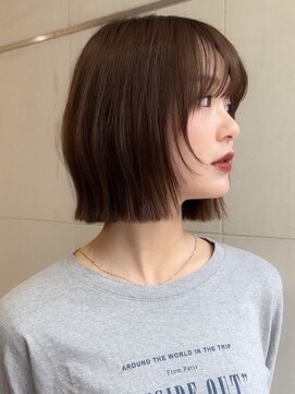 ガーデン 渋谷(GARDEN) ボブ　レイヤーボブ　フェイスレイヤー　顔周り　ベージュ