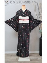きものサロン すずめ屋&nbsp;レンタルカジュアル着物-１5　水玉
