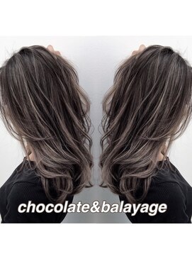 トルネード(TORNADO) チョコレートグレージュハイライトバレイヤージュ