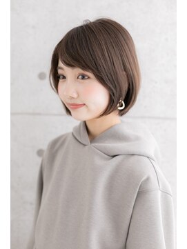 ミック ヘアアンドビューティー 大山店(miq  Hair&Beauty) 好感度大！前下がりで輪郭矯正…小顔シンプルボブa