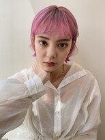 ピズム(PISM)&nbsp;眉上バング/ビビットピンク