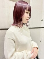 クリアーオブヘアー 栄南店(CLEAR of hair)&nbsp;チェリーピンク×ボブ