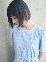 ゼン(ZEEN) 札幌駅/髪質改善インナーハイライト×パッツンポブ@20代30代40代