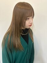 リアン バイ キートス(Lien by kiitos)&nbsp;フェイスレイヤー/レイヤーカット/ベージュカラー