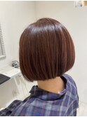 高濃度水素ケアカラー☆艶ボブ
