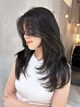 アイティーバイアルバム 下北沢店(IT by ALBUM) ワンカールレイヤー_フルバングレッドブラウン_ba473581