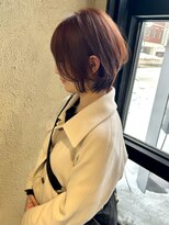 ゼロヘアー(zero hair)&nbsp;レイヤーショート×オレンジブラウン
