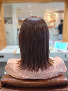 アドラーブル ココロ 新潟(adorable CoCoLo) 縮毛矯正ロング♪コスメストレート髪質改善ココアベージュ