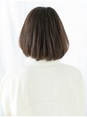 ツヤ髪ココアブラウンミストバングボブディg古河20代30代40代
