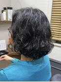 簡単スタイリング×大人上品ウェーブボブ【カミケン清明店】