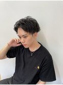 センターパート アップバング 刈り上げ メンズカット/葛西メンズ