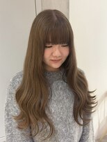 ヨーク(YOKE)&nbsp;【YOKE】くすみベージュブリーチワイドバングパールベージュ