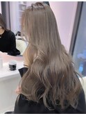 韓国ヘーゼルブラウンベージュ#レイヤーカット#髪質改善#前髪