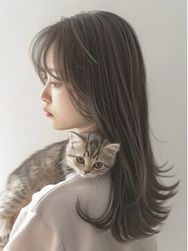 アルトリスト(Altruist Aging×HAIR&SPA) ★ダークアッシュ大人ガーリーボブ着物ミディアムレイヤーカット