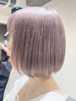 ムク 横浜店(muku)&nbsp;ダブルカラーミルクティーベージュカラーケアブリーチ韓国ボブ