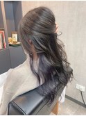 さりげなく可愛く◎インナーカラー/バイオレットアッシュ