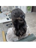 ハーフアップアレンジ