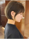 ショートボブ 小顔カット 30代40代 大人ヘア 青山 表参道