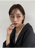 大人ボブ/キレイめヘア/シースルーバング