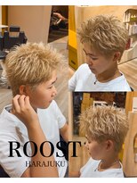 ルースト 原宿店(ROOST)&nbsp;スパイキーショート/メンズカラー/ミルクティーベージュ/原宿