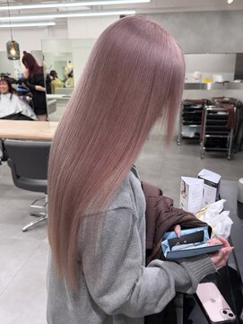 ベレーザ 渋谷(BELEZA) 16440ブリーチ＆ダブルカラーナチュラルブラウンパールベージュ