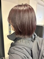 マッシュ チャヤマチ(MASHU chayamachi)&nbsp;柔らか透明感カラー/ブリーチなし/カシスブラウン/大阪梅田