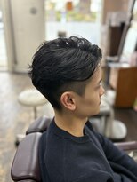 フィールリノ(FEEL lino)&nbsp;毛流れパーマ、メンズパーマ、七三分けパーマ、