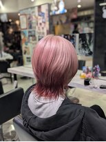 トーキョー オタクヘアー(TOKYO OTAKU HAIR) にじさんじ 周央サンゴ/ウルフカット/推しカラー/ピンク/