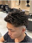 スパイラルパーマ×ハイライト